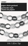 DOTS PAPER CHAIN 5FT - BLACK