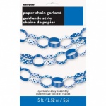 DOTS PAPER CHAIN 5FT - RYL BLU