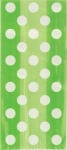 20 LIME GREEN DOTS CELLO BAGS