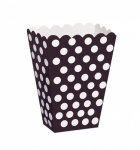 8 BLACK DOTS TREAT BOXES