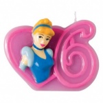 Disney Princess Party Favours Candles Birthday No 6