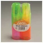 NEON ASSORTED SHOTS 3CL PK 40