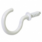 36x14 - 8 Wht Plastic Hook