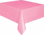 Lovely Pink Plastic Tablecover