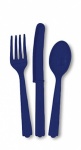 18 Asst Cutlery True Navy Blue