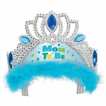 Mom To Be Tiara-blue