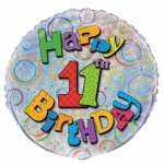 18'' Pkg 11th Bday Prism Blln