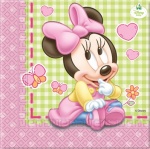 20 Baby Minnie Lunch Napkins