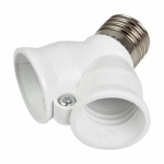 E27 - 2E27A White Adaptor