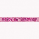 Pink Glitz 60 Prism Banner - 9FT