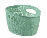 Curver Victoria Lace Storage Basket -  7L Bering Sea (Green)