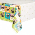 Pug Puppy Birthday Table Cover 54x84