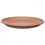 WHITEFURZE 34CM MILANO SAUCER TERRACOTTA