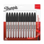 Sharpie Permanent Markers, Fine Tip - Black and Red - Pack of 2