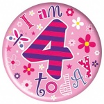 Simon Elvin Age 4 Girl Jumbo Badges