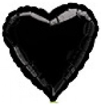 Simon Elvin Heart Black foil balloons