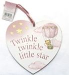 19cm Heart Shaped Baby Plaque