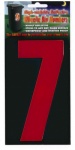 Hi Vis Number - Red 7