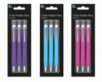 3 BRIGHT BARREL PENS