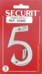 75mm Chrome Numeral No:5 (S2965)