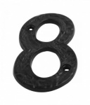 Black Antique Numeral '8' 75mm (S3358).