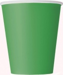 14 EMERALD GREEN 9 OZ CUPS