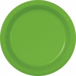 8 9'' PLASTIC PLATES-LIME GREEN