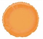 18'' Pkg Round Orange Foil Blln