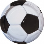 8 3d Soccer 7'' Plates