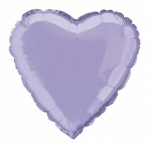 18'' PKG Heart Lavender Foil Balloon