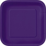 14 Dp Purple 9'' Square Plates