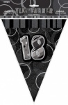 Black Glitz 18 Flag Bannr 12ft