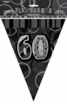 Black Glitz 60 Flag Bannr 12ft