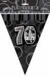 Black Glitz 70 Flag Bannr 12ft