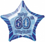 20'' Pkg Balloonue Star Prism 60 Balloon