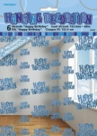 6 Glitz Blue Hb Hang Decor 5ft