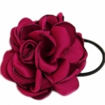 Flower Ponytail Holder-red