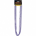 4 32'' PURPLE METALLIC BEADS