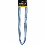 4 32'' BLUE METALLIC BEADS