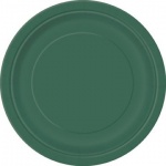 16 FOREST GREEN 9'' PLATES